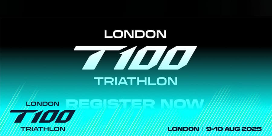 London T100 Triathlon banner
