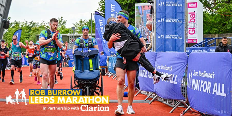 Rob Burrow Leeds Marathon banner
