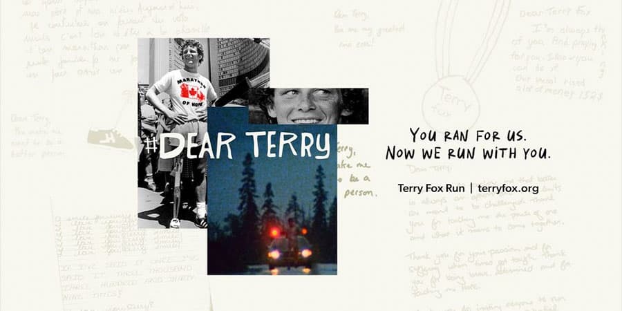 Terry Fox Run UK: Glasgow banner