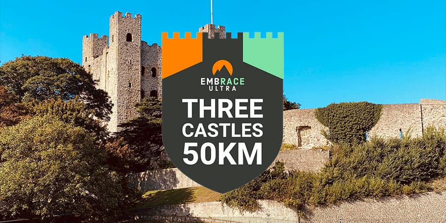 Three Castles 50km Ultra banner